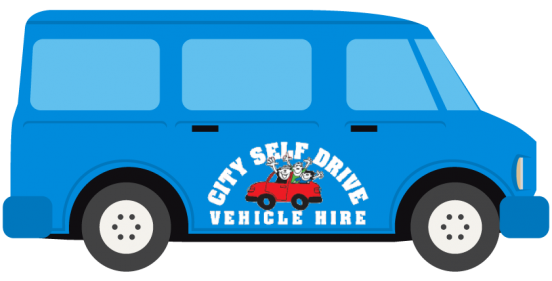 blule-mini-bus Illustrated mini bus in blue