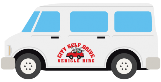 mini-bus-hire illustrated grey mini bus